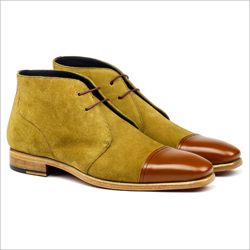 Anckle Lenght Leather Boot - Leather Material, Cushioned Foot Bed, PVC Insole, Multi-Spandex Lining | High Ankle Design, Comfortable Fit, Versatile Styles