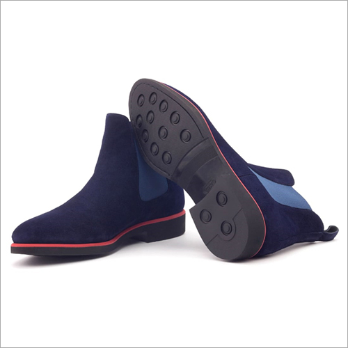 Men Long Blue Leather Boot - Cow Leather, Sizes 6 to 10 | Exquisite Colors, High Comfort, Stylish Design