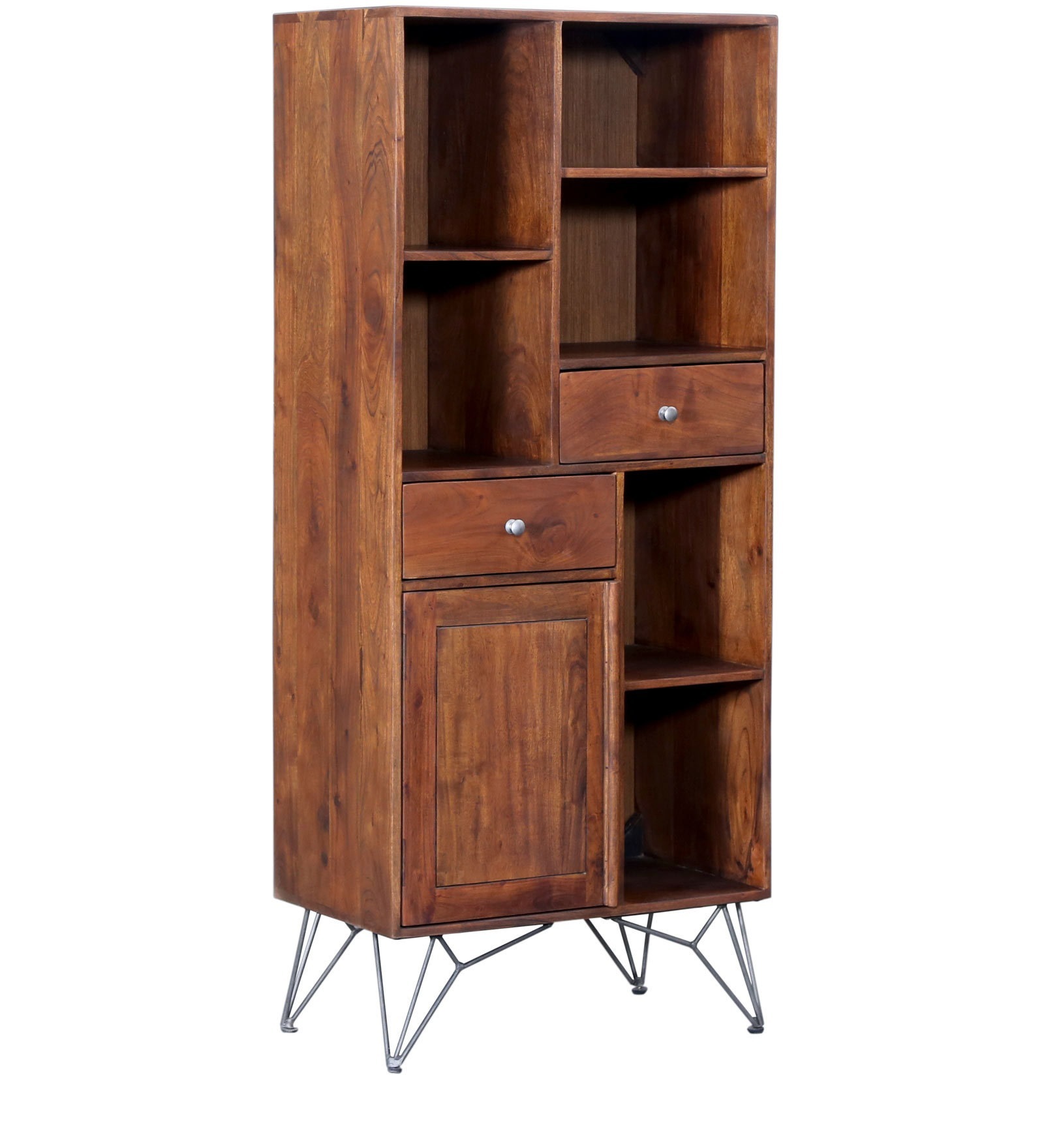 Premium Acacia Tall Book Case