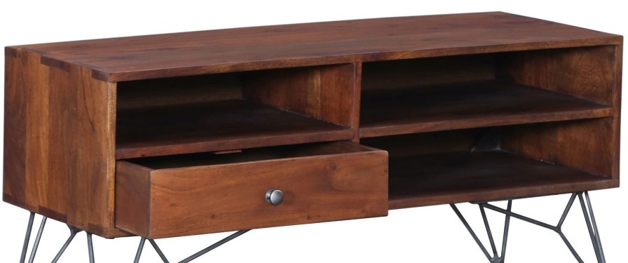 Premium Acacia Entertainment Unit One Drawer