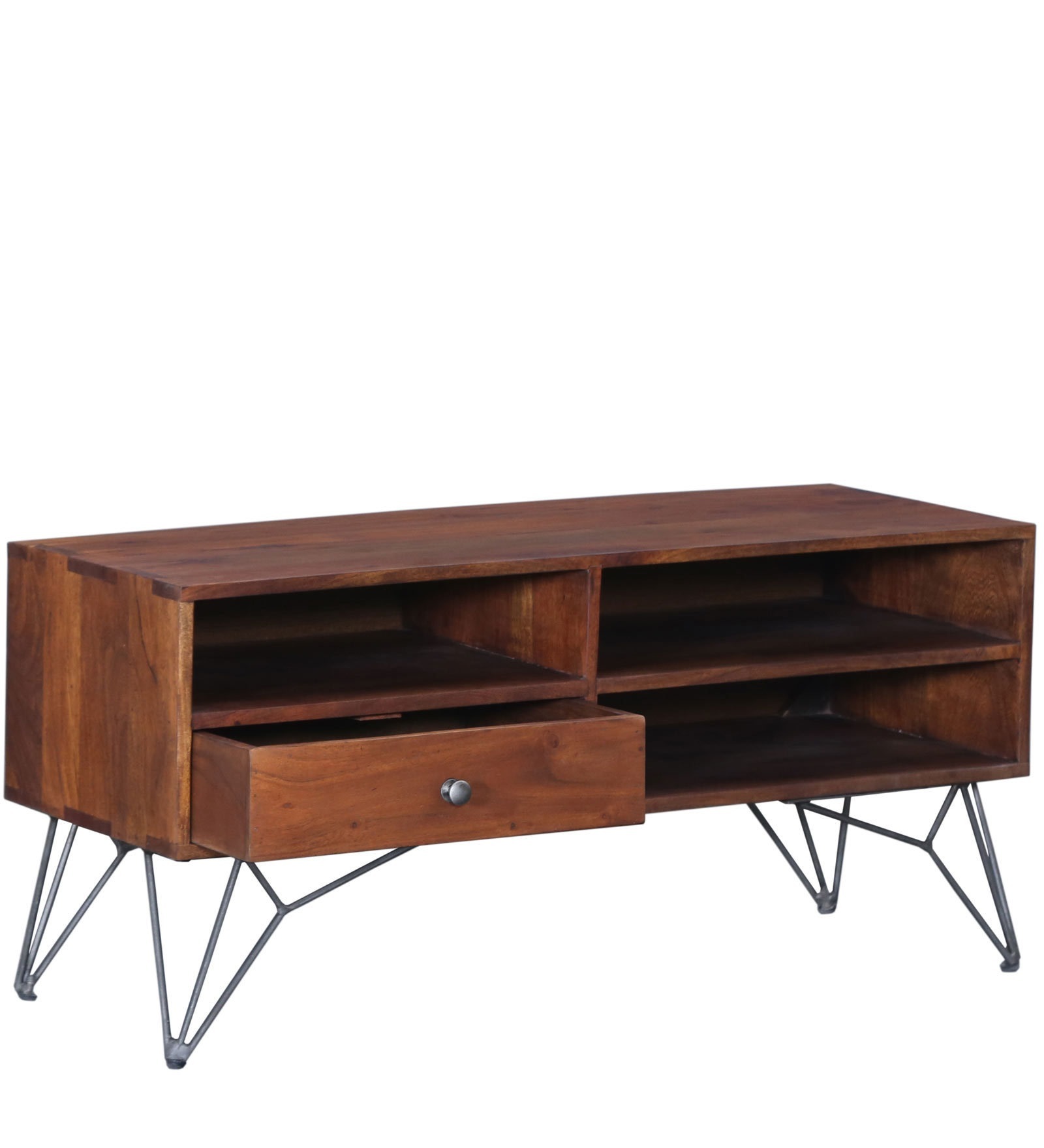 Premium Acacia Entertainment Unit One Drawer