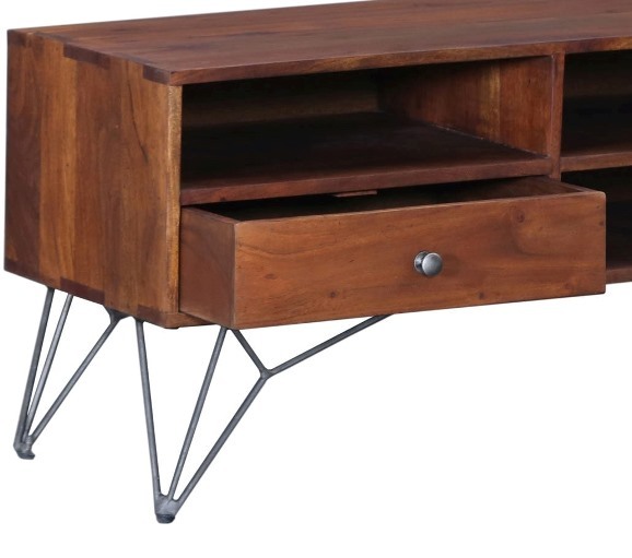 Premium Acacia Entertainment Unit One Drawer
