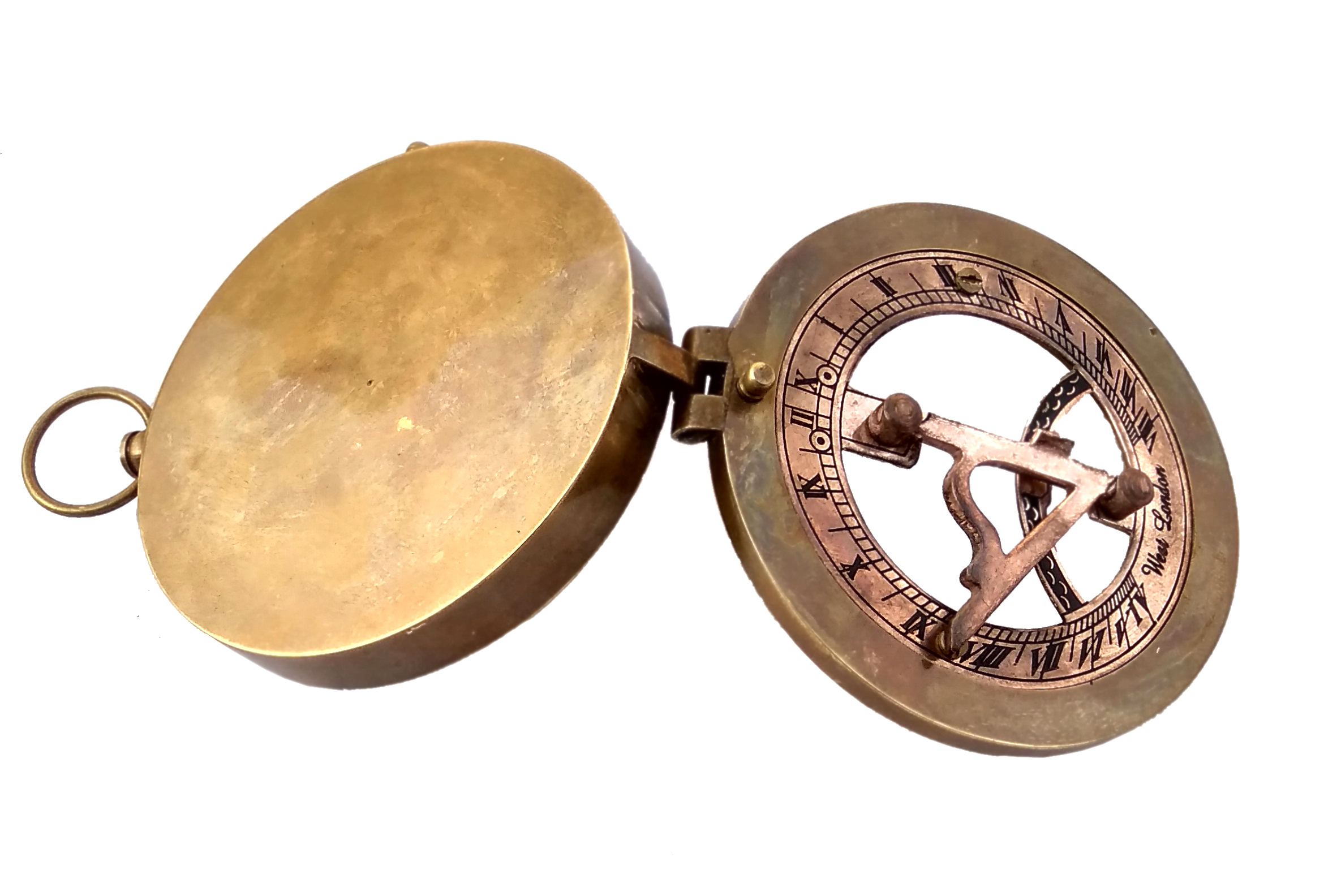 Antique Brass Sundial Compass - 3 Inch | Premium Grade Brass, Low Maintenance, Long Service Life