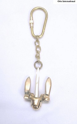 Brass Nautical Telegraph Key Chain
