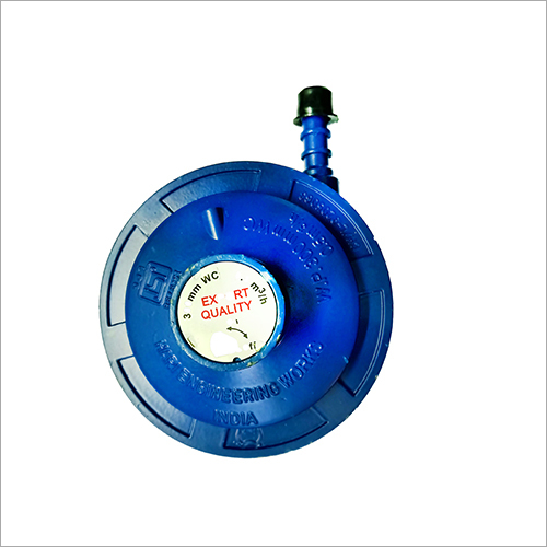 Lpg Regulator - Metal & Plastic, 1/2 Inch Connection, 10cm Diameter | Durable Design, Easy Installation, Reliable Flow, Precise Control