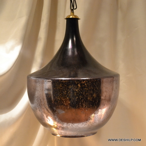 6x10 Inch Silver Glass Big Wall Hanging - Color: Multicolor