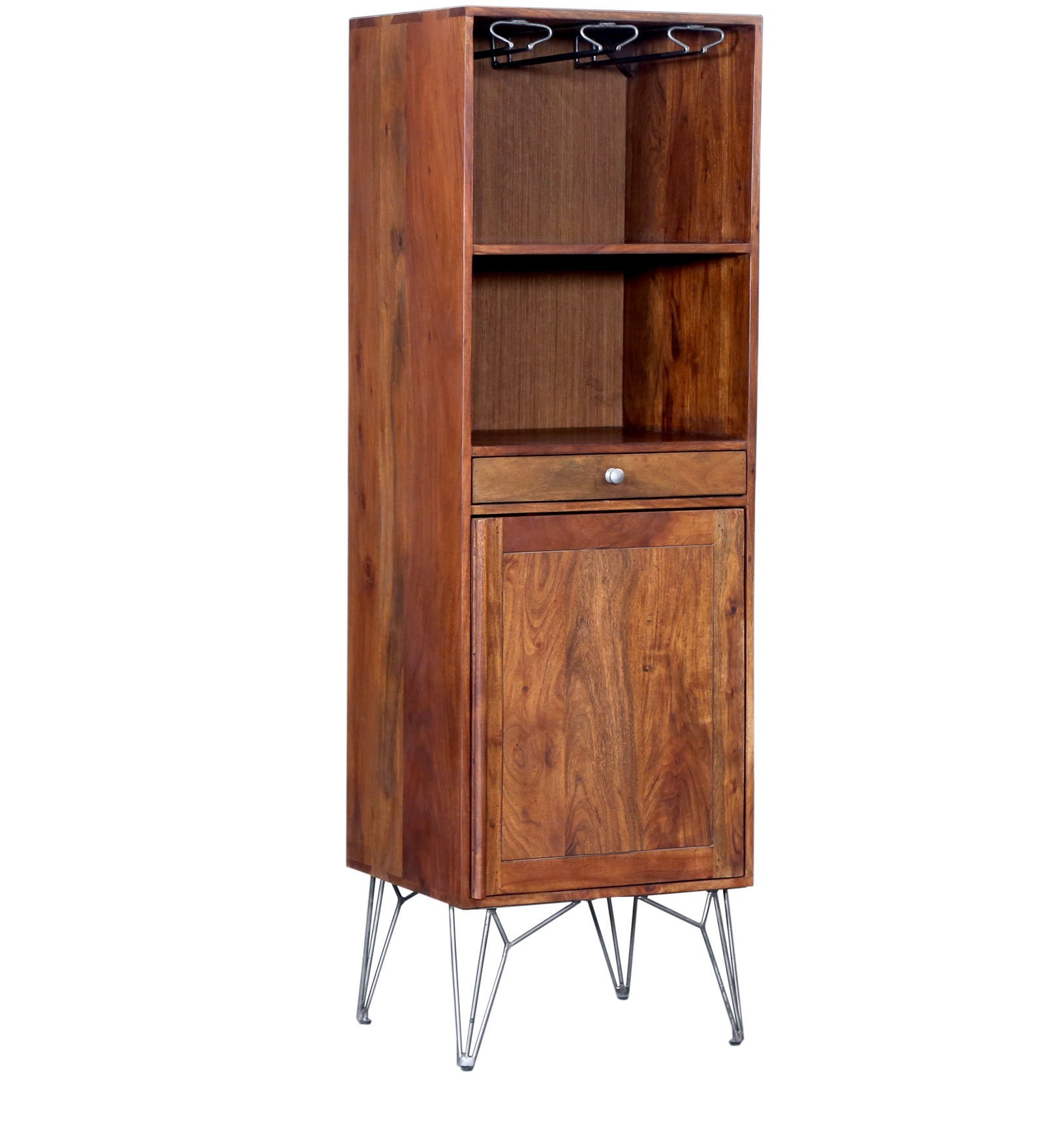 Premium Acacia Tall Bar Unit
