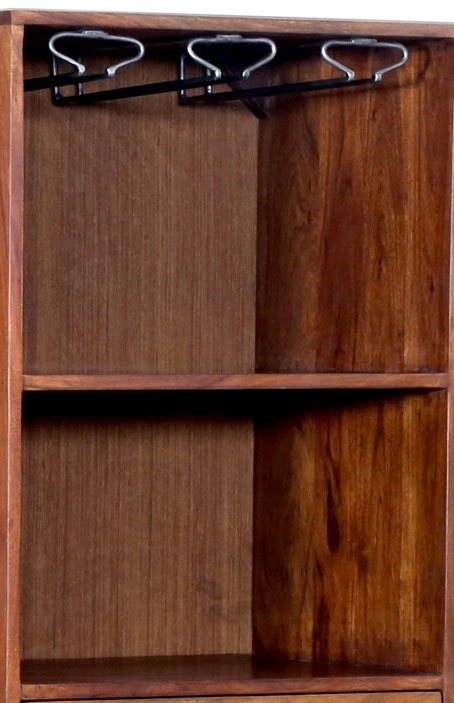 Premium Acacia Tall Bar Unit