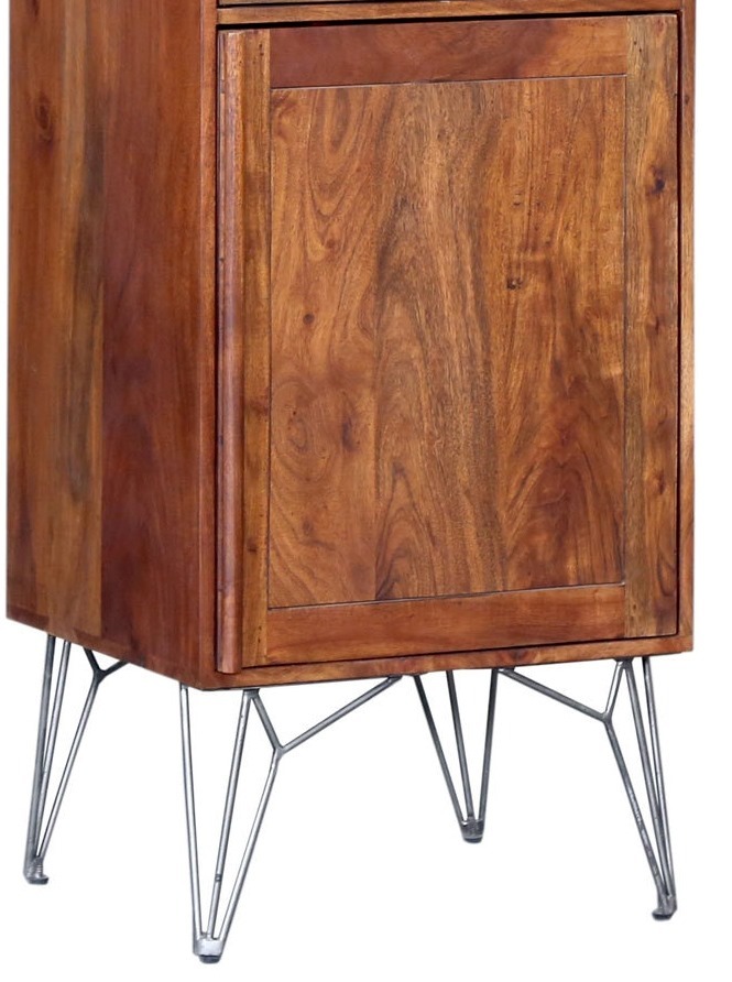 Premium Acacia Tall Bar Unit