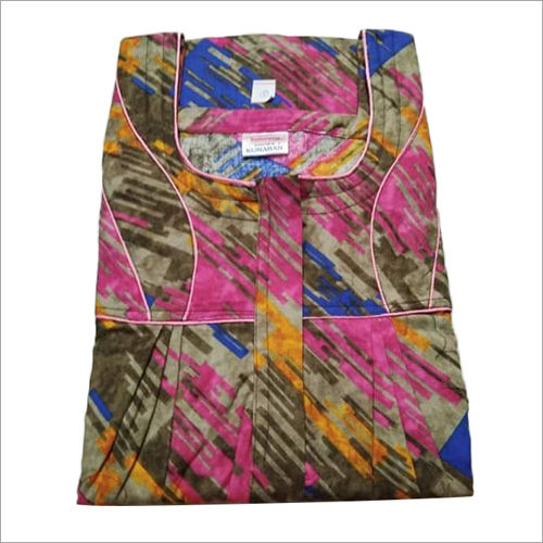 Ladies Printed Cotton Nighty