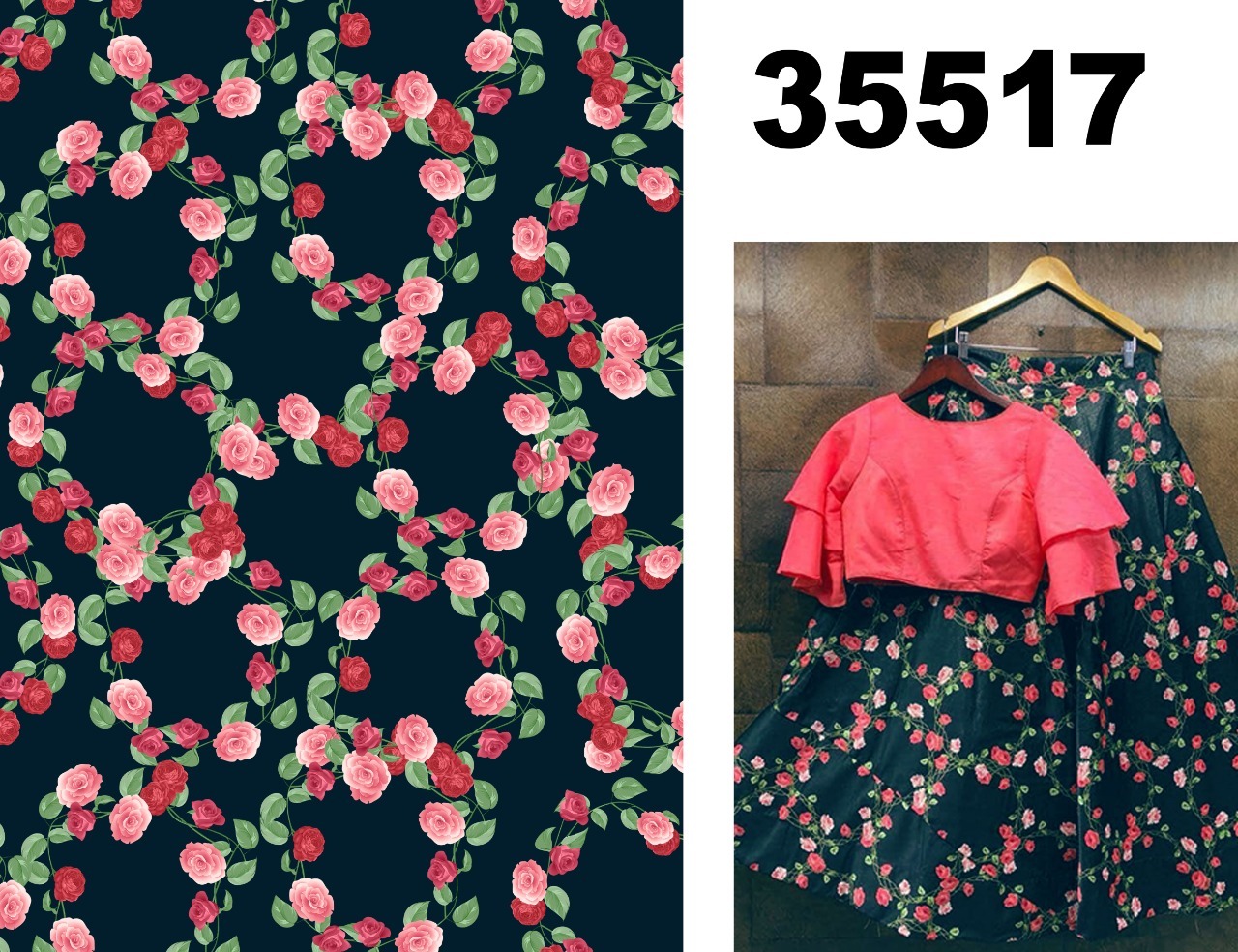 Georgette Printed Fabric - 44 Inch Width, Bright Colors, Quick Drying, Sun-resistant, Washable, Cool Texture | Flawless Flowing Design, Magnificent Patterns, Stylish Enhancement Of Beauty