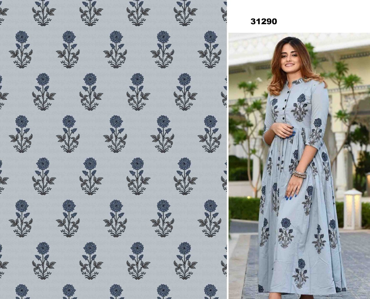 Chinnon Printed Fabric - 44 Inch Width, Sheer & Crinkled Material | Cool, Quick Dry, Stain Resistant, Washable, Bright Texture, Elegant Design