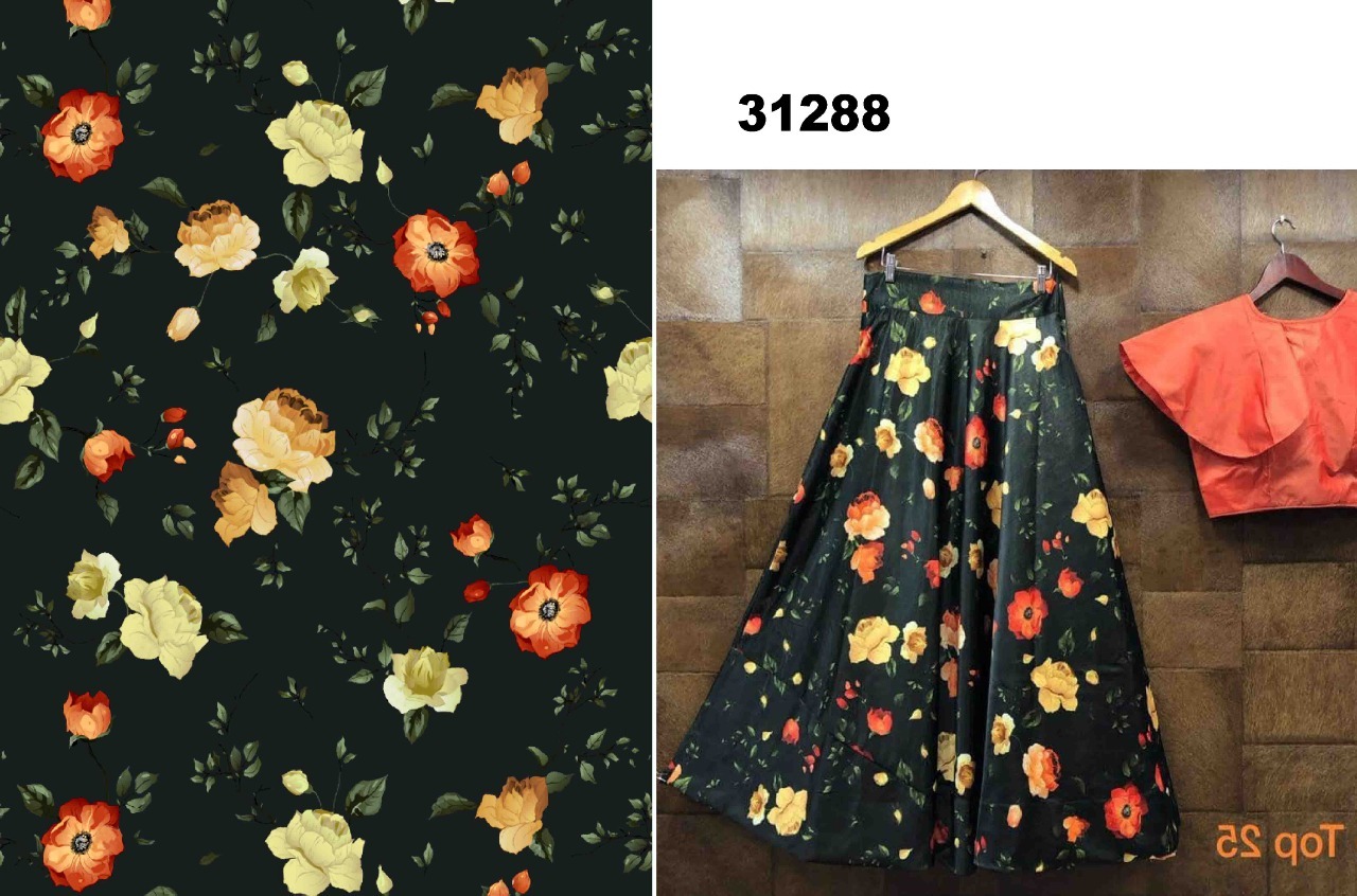 Chinnon Printed Fabric - 44 Inch Width, Sheer & Crinkled Material | Cool, Quick Dry, Stain Resistant, Washable, Bright Texture, Elegant Design