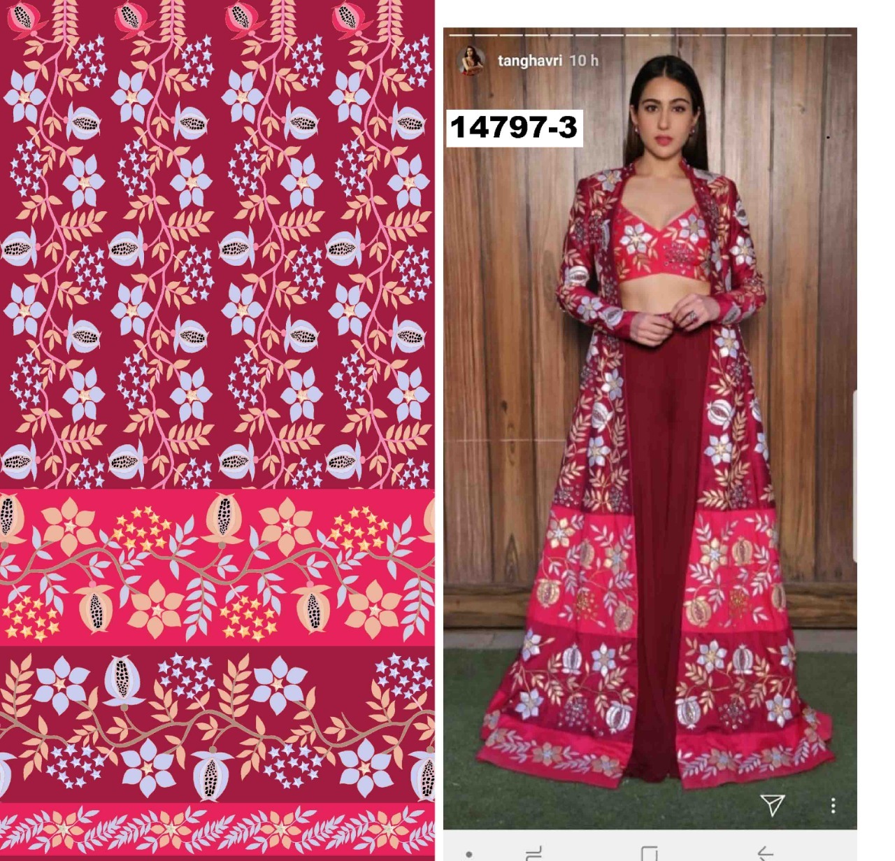 Chanderi Printed Fabric