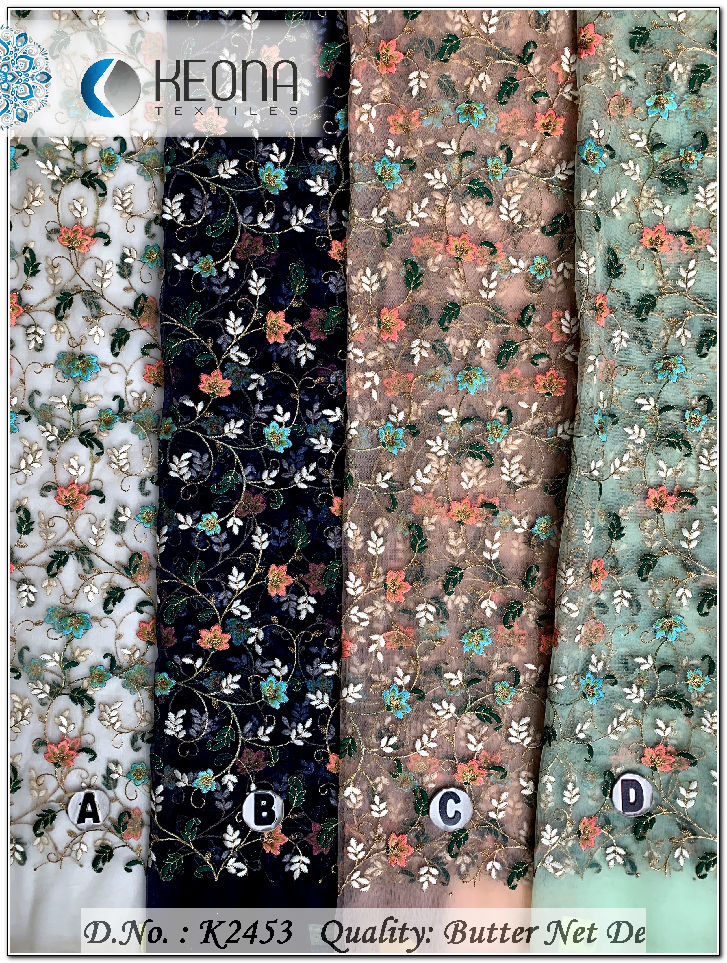 Net Embroidery Fabric