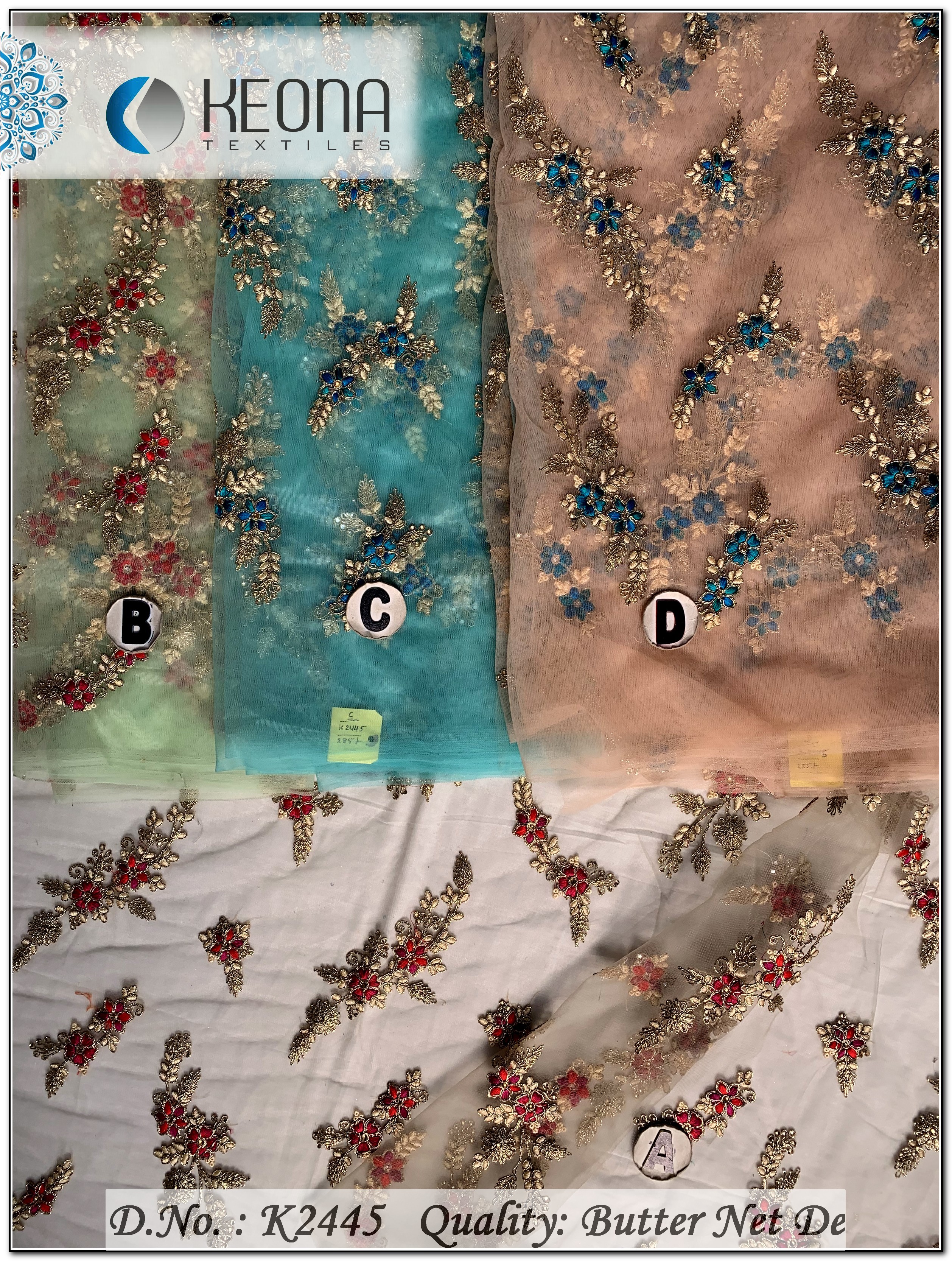 Net Embroidery Fabric