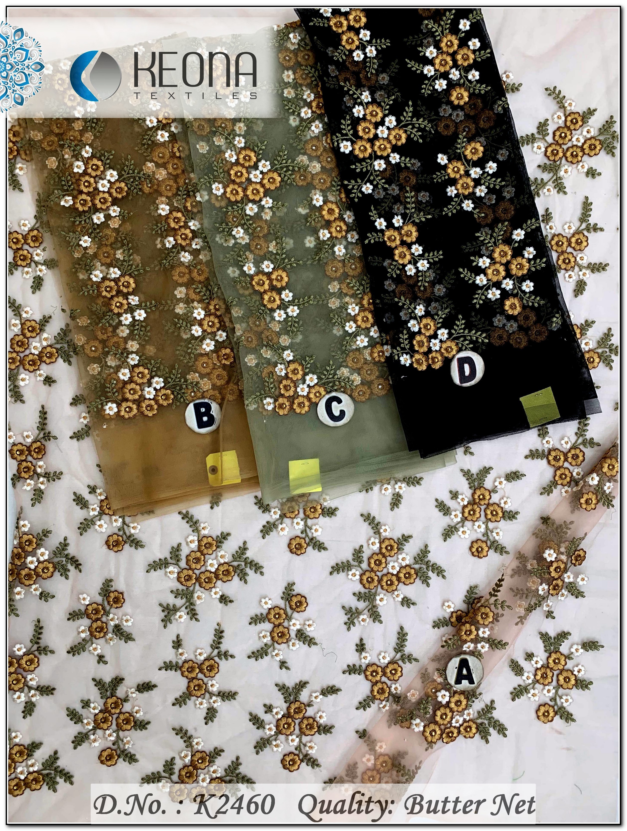 Net Embroidery Fabric