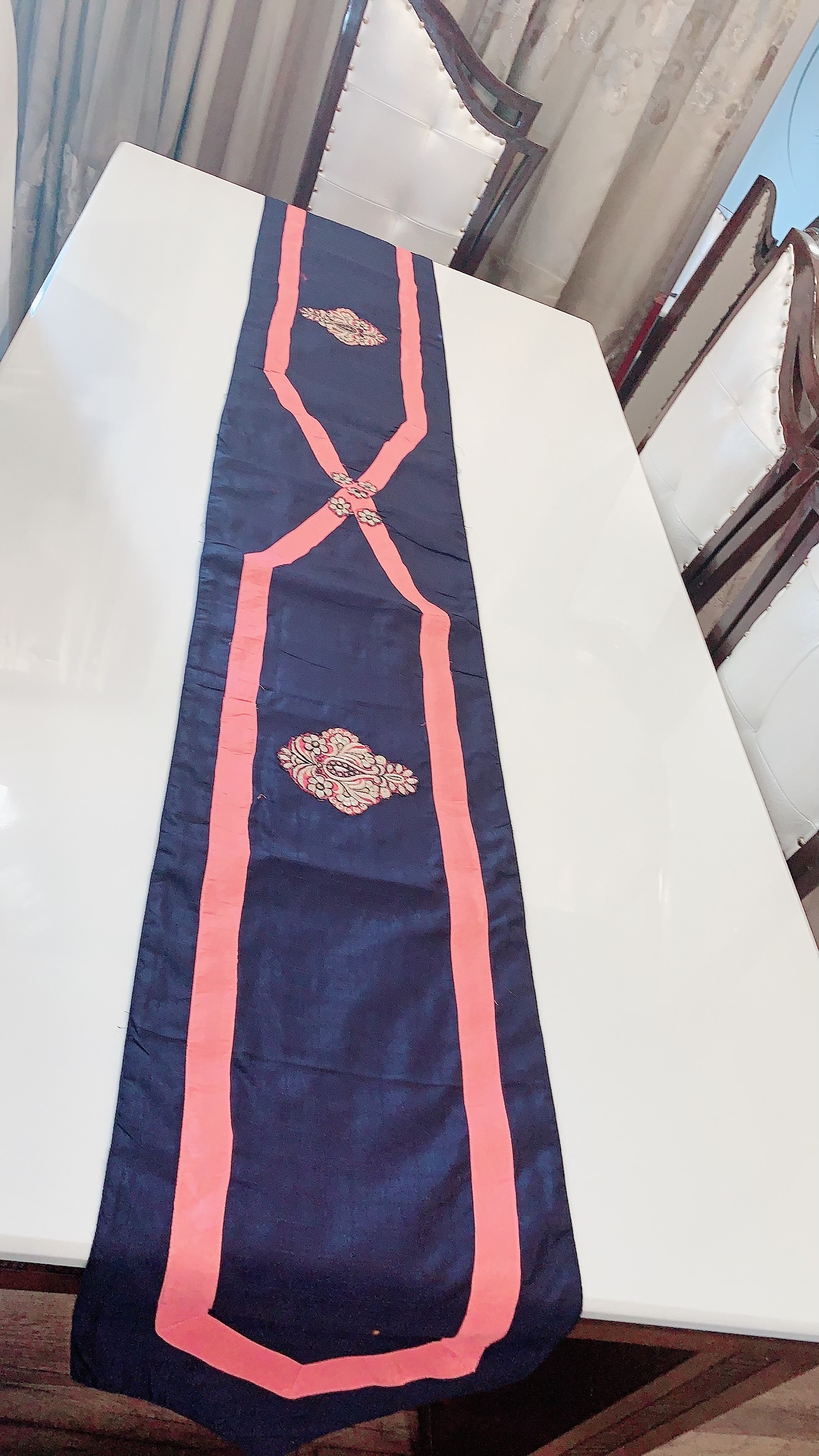 Cotton Table Runner - 25x21, 30x23, 35x25 Inch | Multicolor Printed Design, Elegant Jacquard Style For Banquets, Home, Outdoor, And Weddings