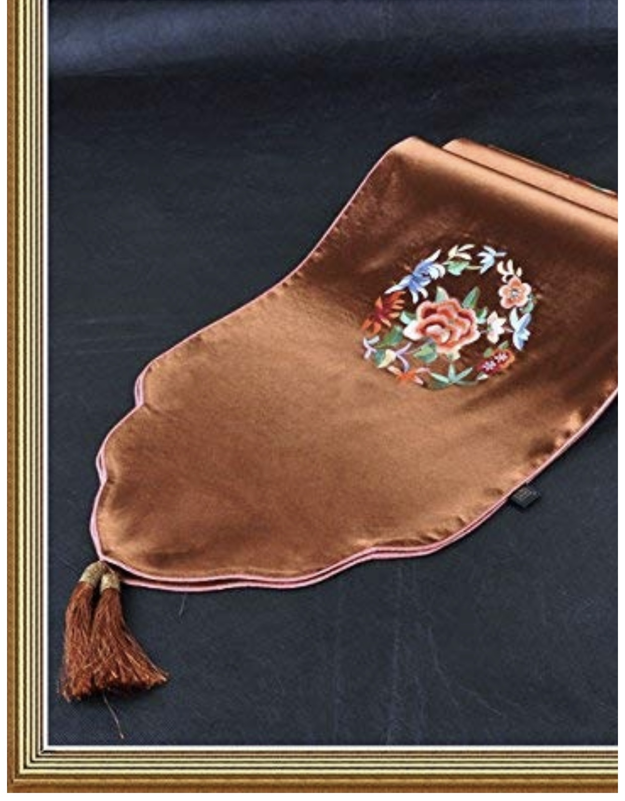 Yellow Silk Table Runner