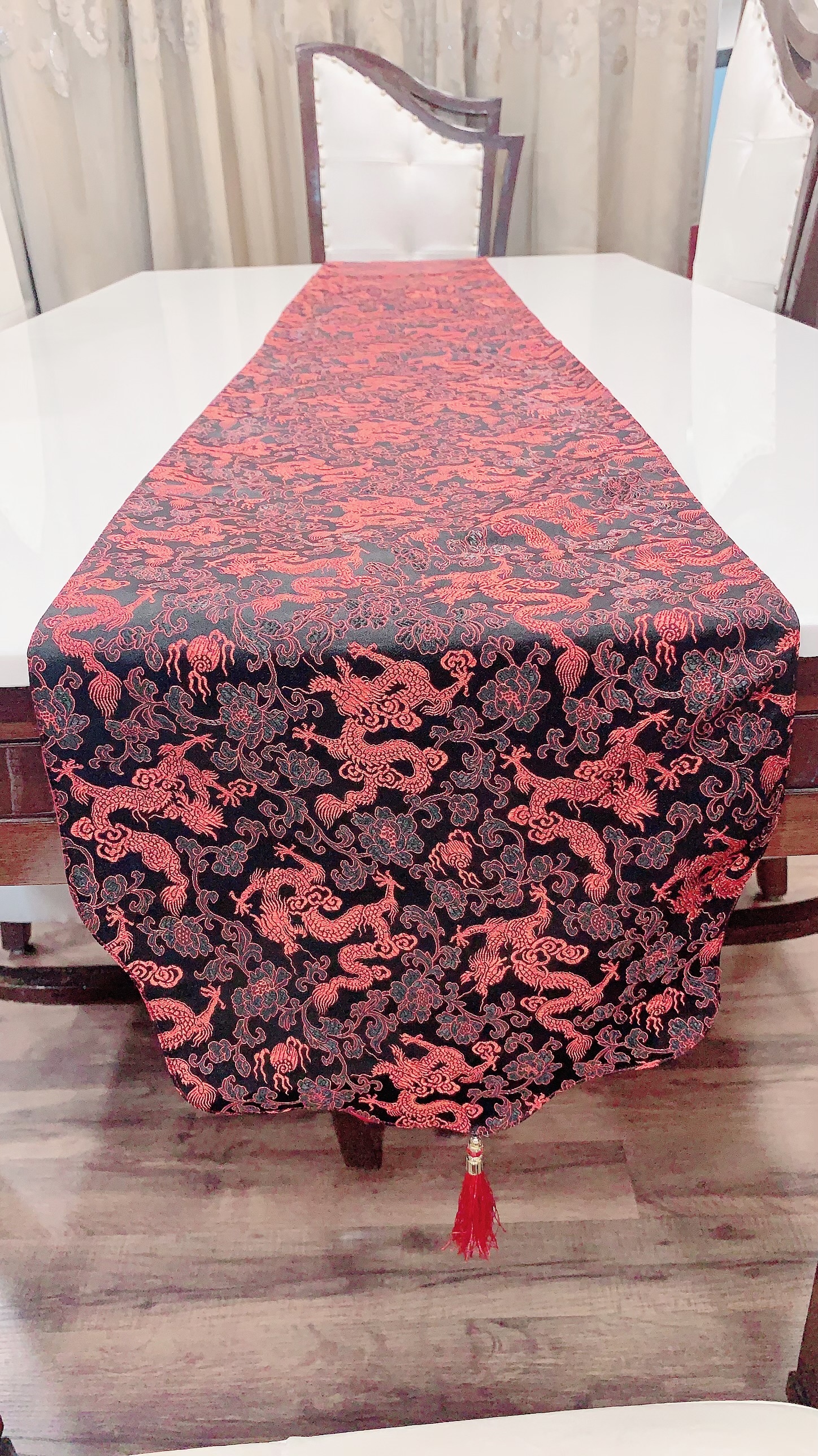 Yellow Silk Table Runner