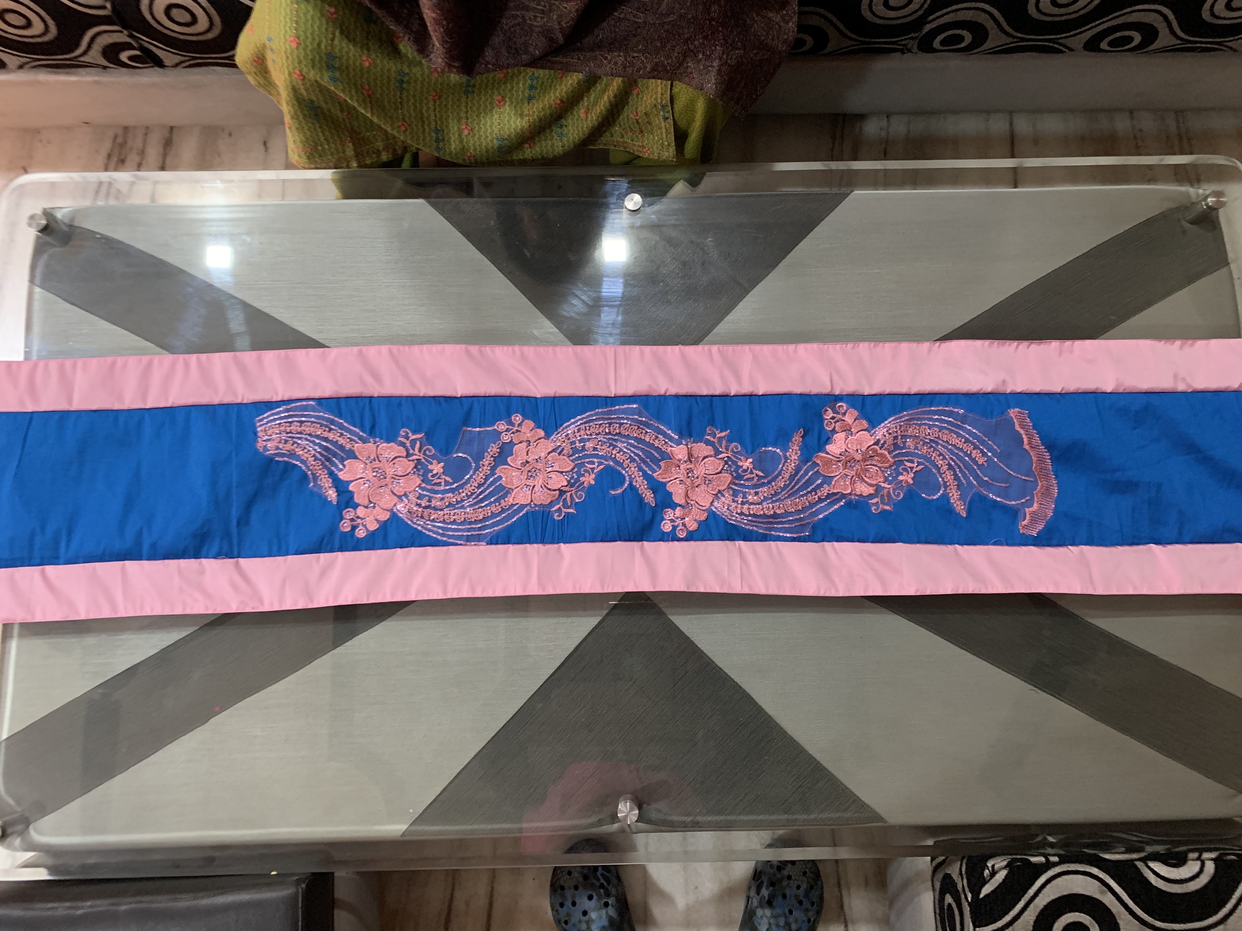 Pink Designer Table Runner