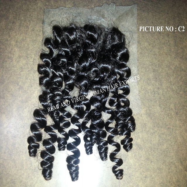 India Full Lace Frontal Closure Indian Hair