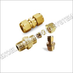 Golden Brass Male Connector