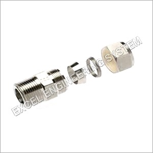 Silver Male Couple Plug Jack