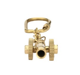 Brass & Copper Block Or Pulley Key Chain