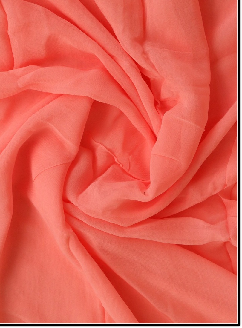 Viscose Georgette Fabric - 44 Inch Width, Bright Color, Smooth And Tear-resistant | Fast Colors, Shrink-resistant, Stain Resistant, Plain Texture
