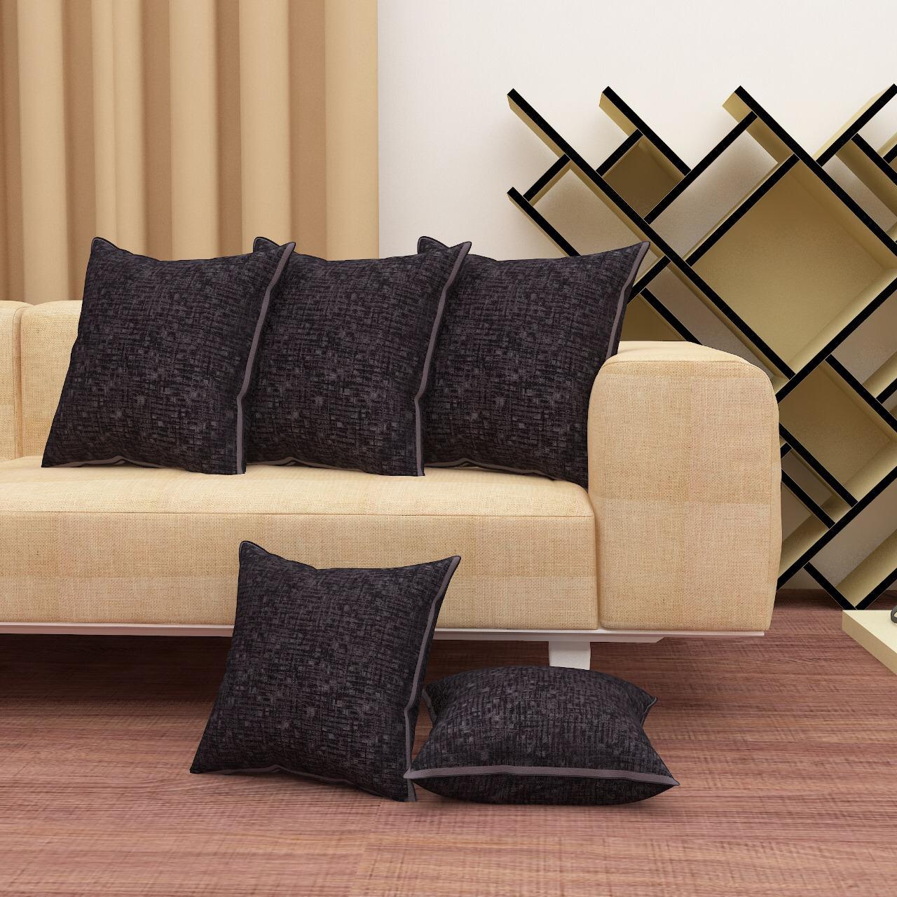 Blue Jute Cushion Covers