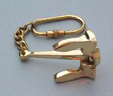 Metal Solid Brass Anchor Key Chain