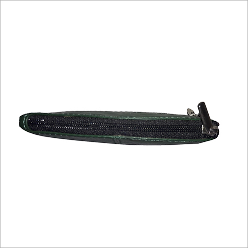Green Leather Coin Purse Keyring