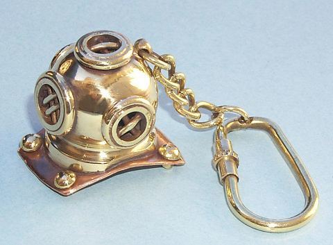 Metal Brass Fish-hook Keychain