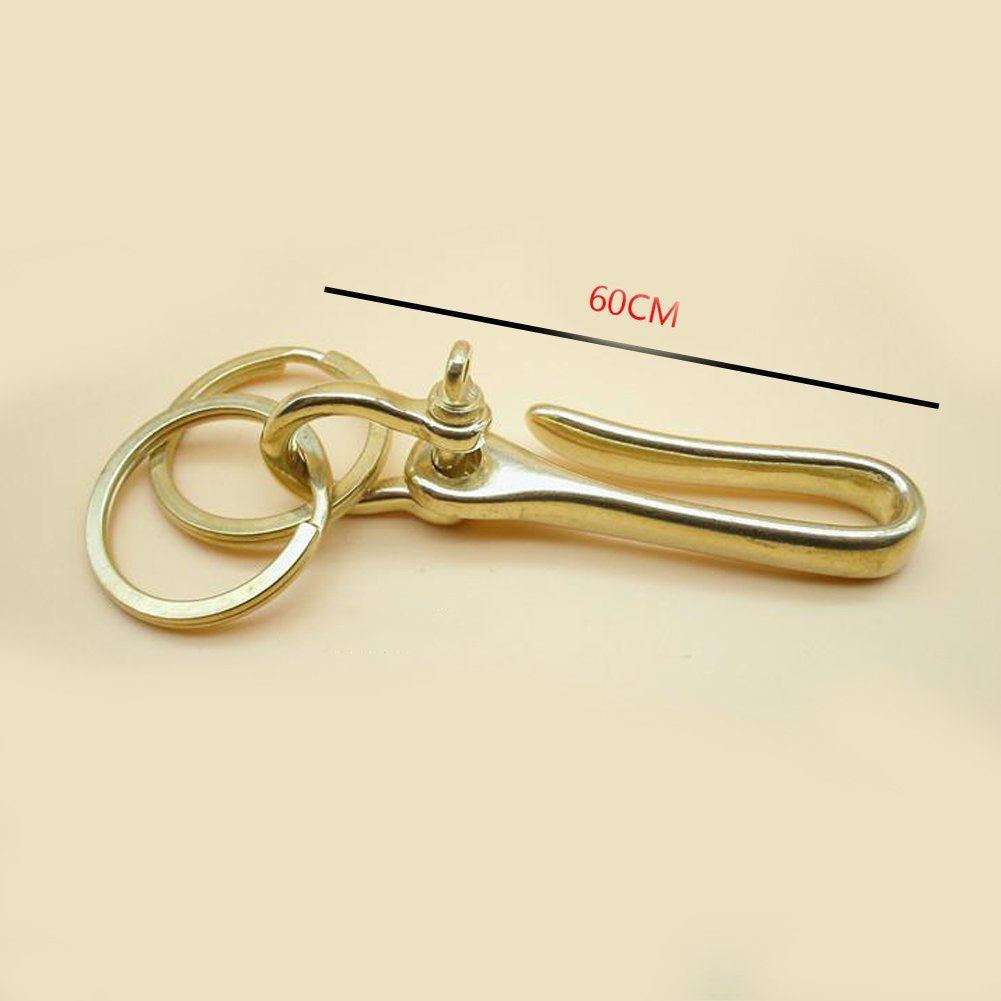 Metal Brass Fish-hook Keychain