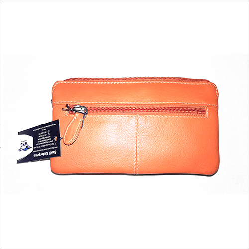 Orange Leather Wallet