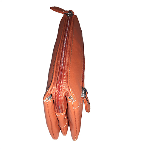 Orange Leather Wallet