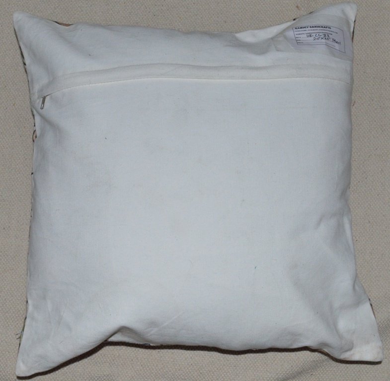 Canvas Printed & Embroidered Cushion Cover - 100% Cotton, 18x18 Inch Square, Multi-color | Customizable Sizes, Logos, Styles, Zippered Design For Home & Travel Use