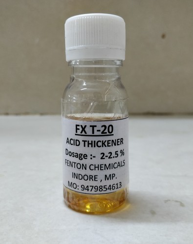 Acid Thickener Fx T-20 - Brownish Liquid, 100% Pure With Long-term Viscosity And Corrosion Inhibition For Toilet Cleaner Manufacturing