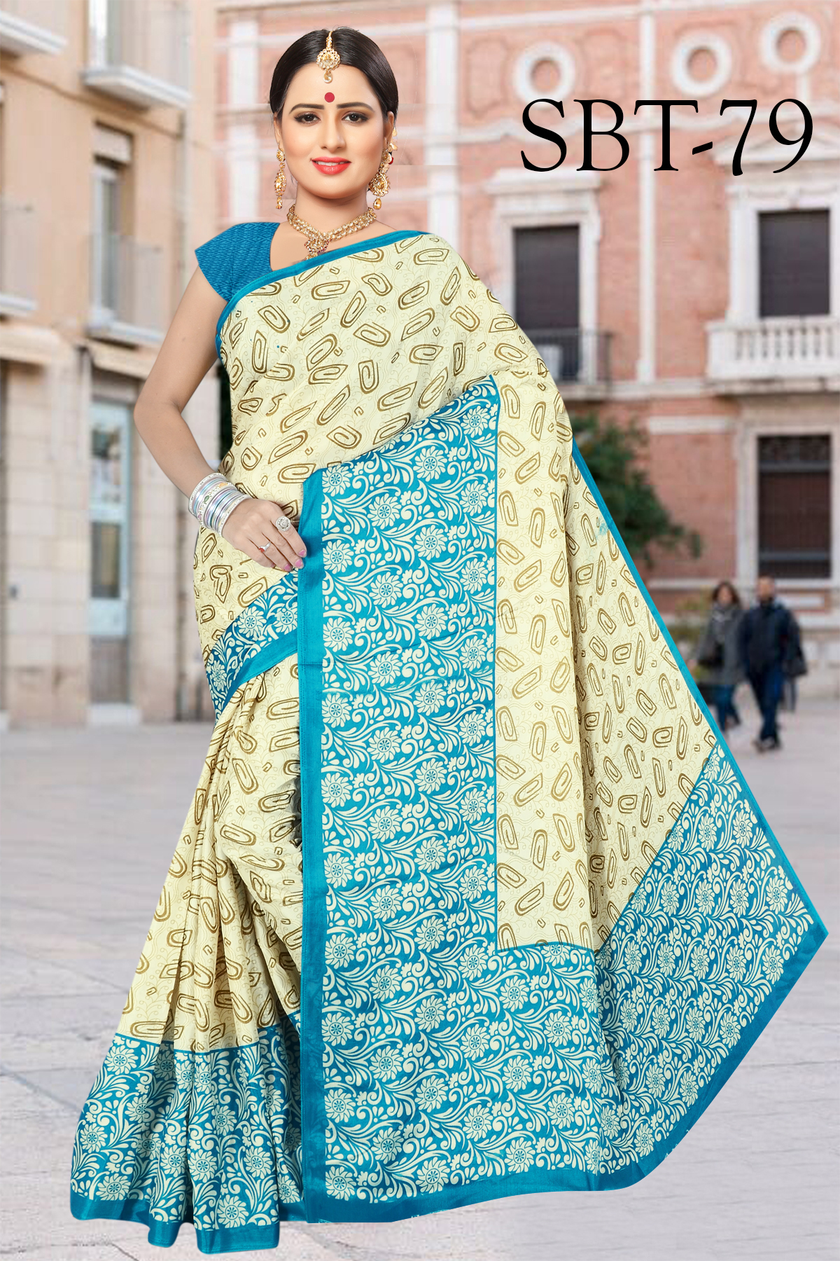 Silk Saree - Multicolor Printed Design | Perfect For All Seasons - Spring, Summer, Rainy, Winter