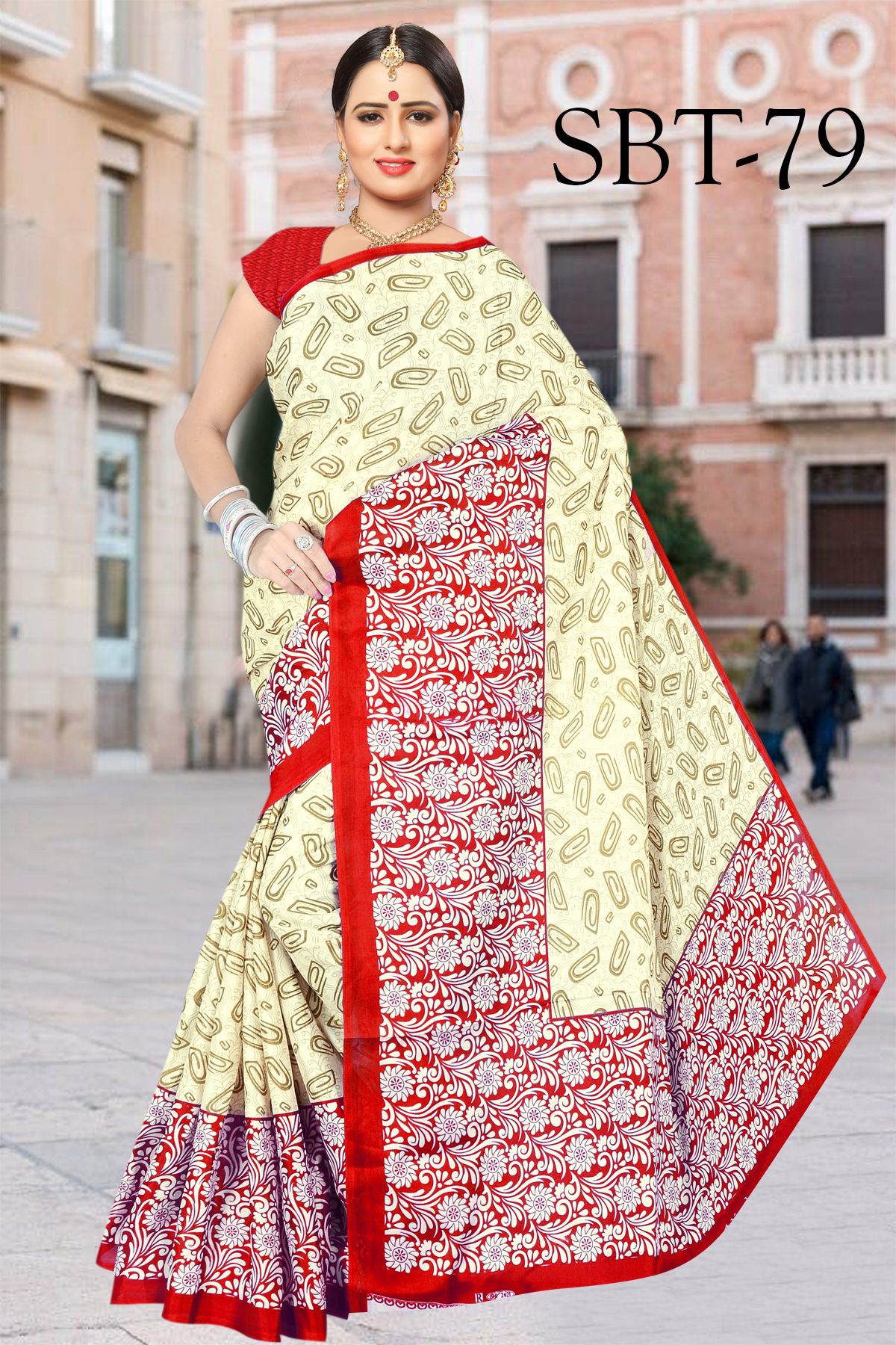 Silk Saree - Multicolor Printed Design | Perfect For All Seasons - Spring, Summer, Rainy, Winter