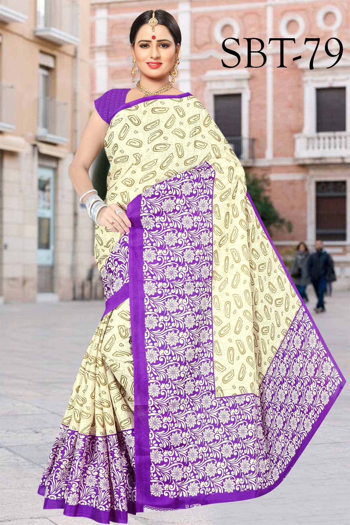 Silk Saree - Multicolor Printed Design | Perfect For All Seasons - Spring, Summer, Rainy, Winter