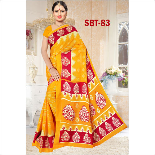 Multicolor Fancy Soft Light Weight Silk Saree