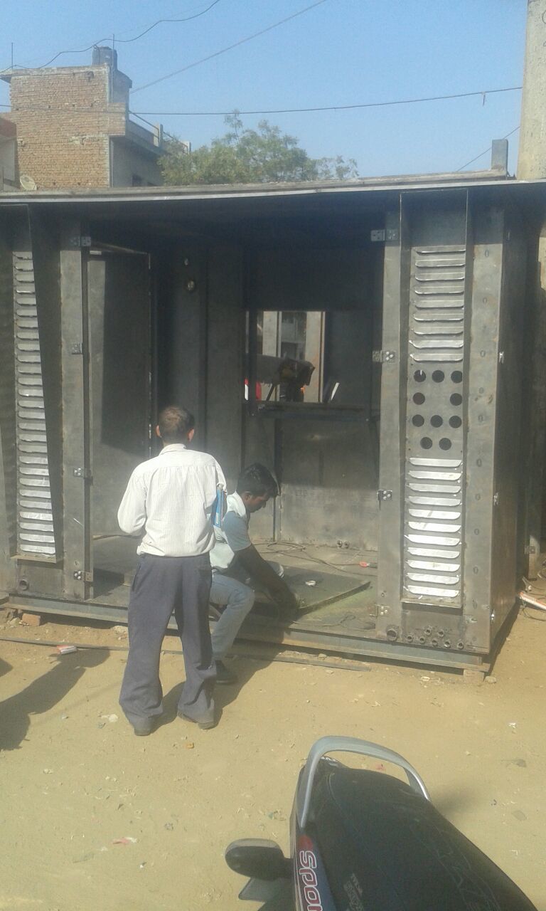 Compressor Canopy - Galvanized Iron, Any Dimension (L*w*h) Mm, Grey Coating | Fire Resistant, Long Service Life, Acoustic Door, Optimal Strength