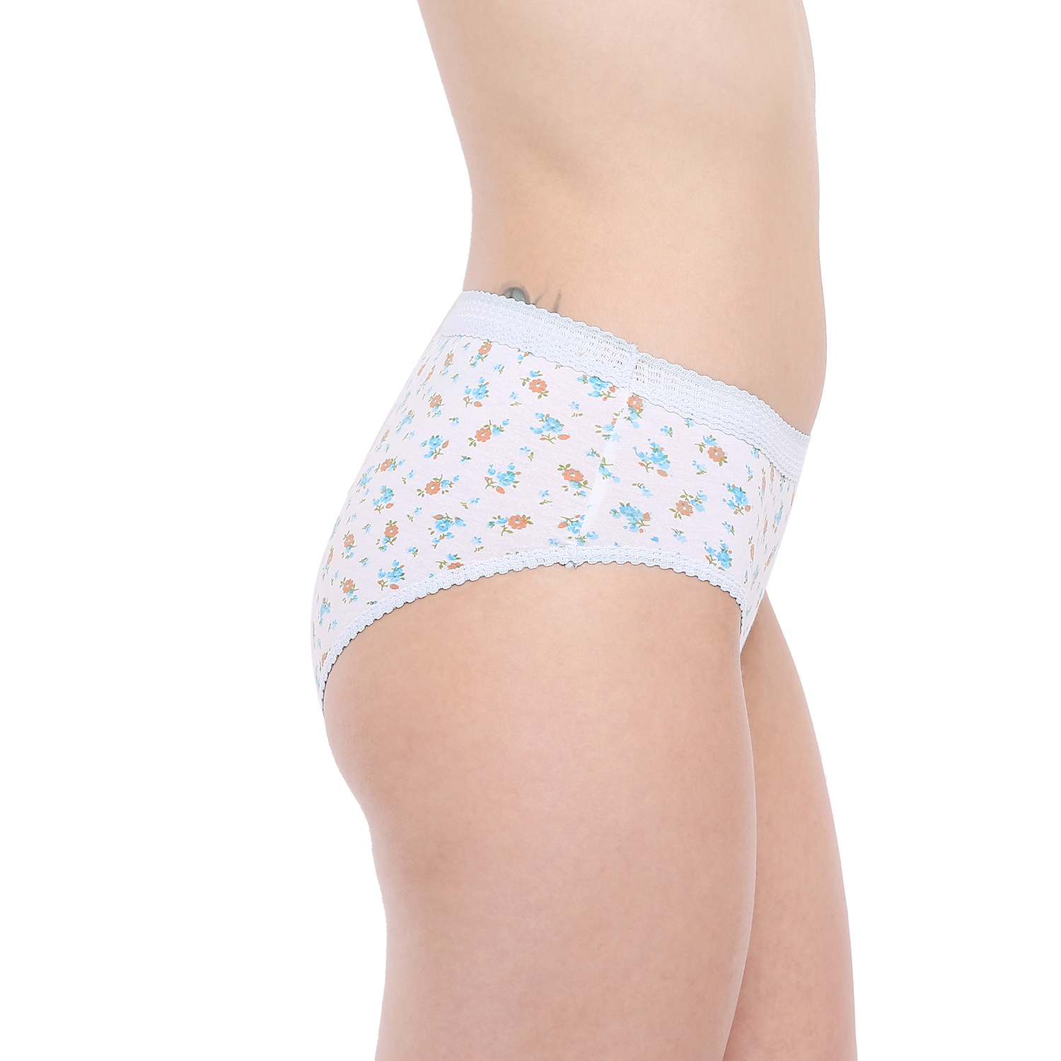 Multicolor Plain Colorful Panties