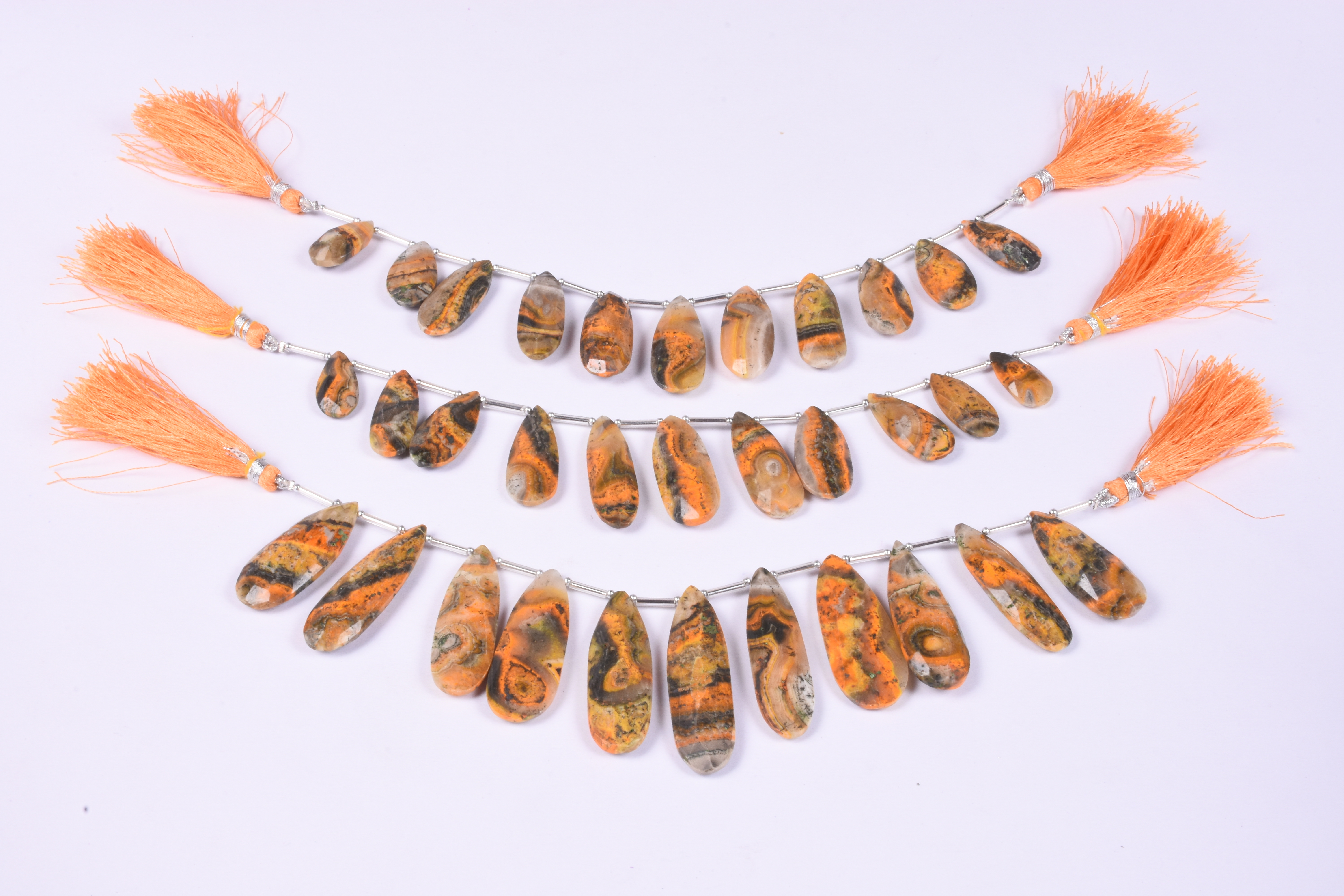 Bumble Jasper Pears Beads