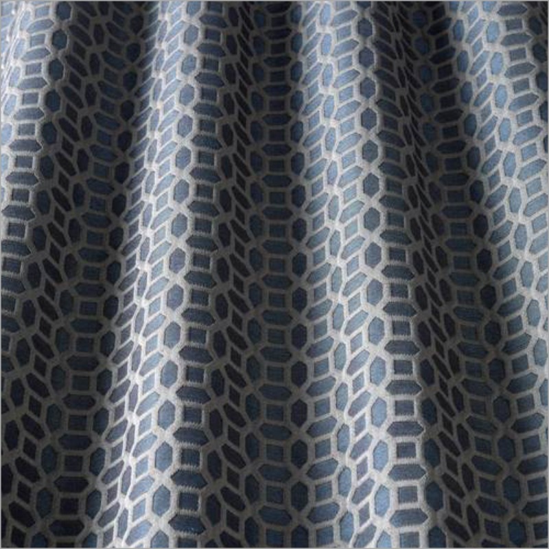 Honeycomb Fabric - Polyester & Waffle, 38-72 Width, Sky Blue & White | Washable, Lightweight, Quick Dry