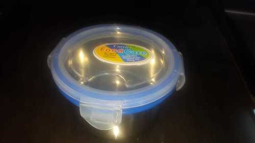 Silver And Transparent Plastic Lunch Box