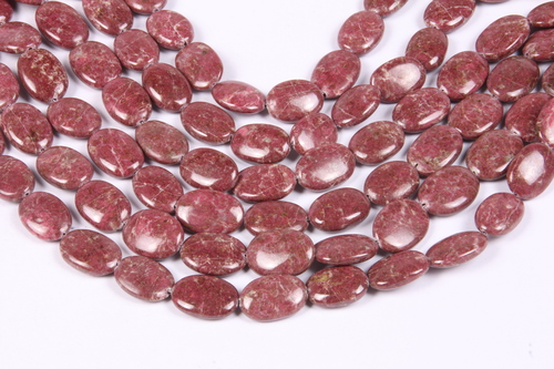 नेचुरल थुलाइट ओवल बीड्स