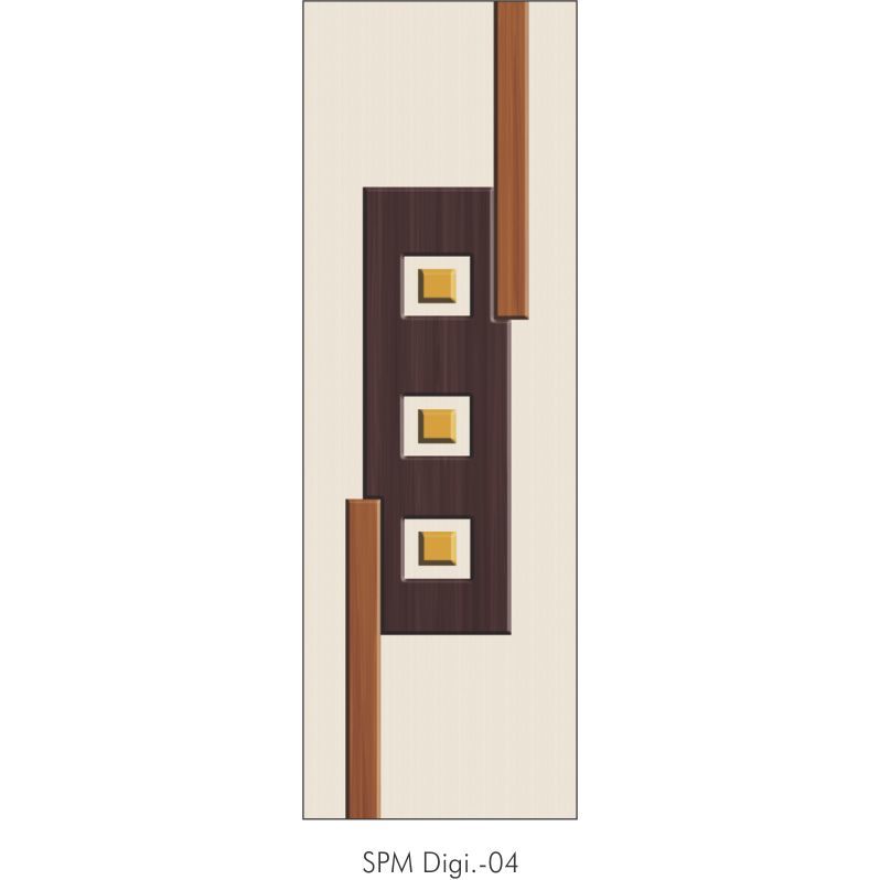 Pvc Door - Pvc Material, Brown Color, Plain Design, Entry Door Type, Powder Coated Surface Finish | Customized Options Available